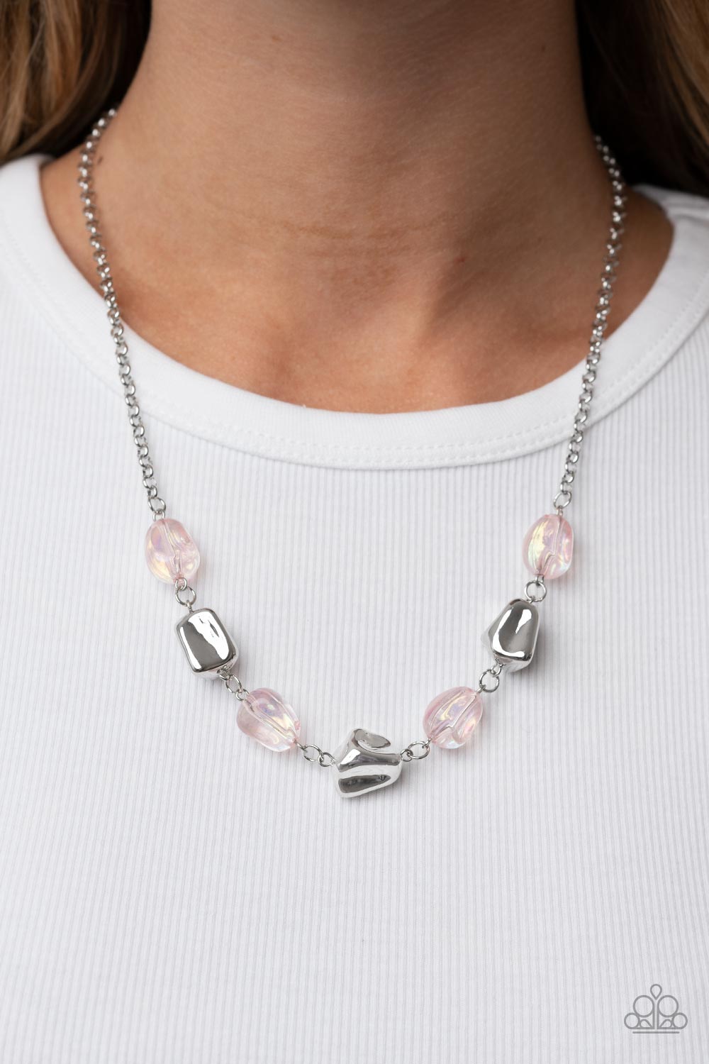 Inspirational Iridescence - Pink Necklace - Paparazzi Accessories