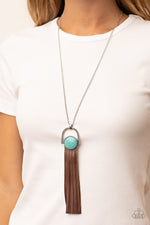 Winslow Wanderer - Blue Necklace - Paparazzi Accessories