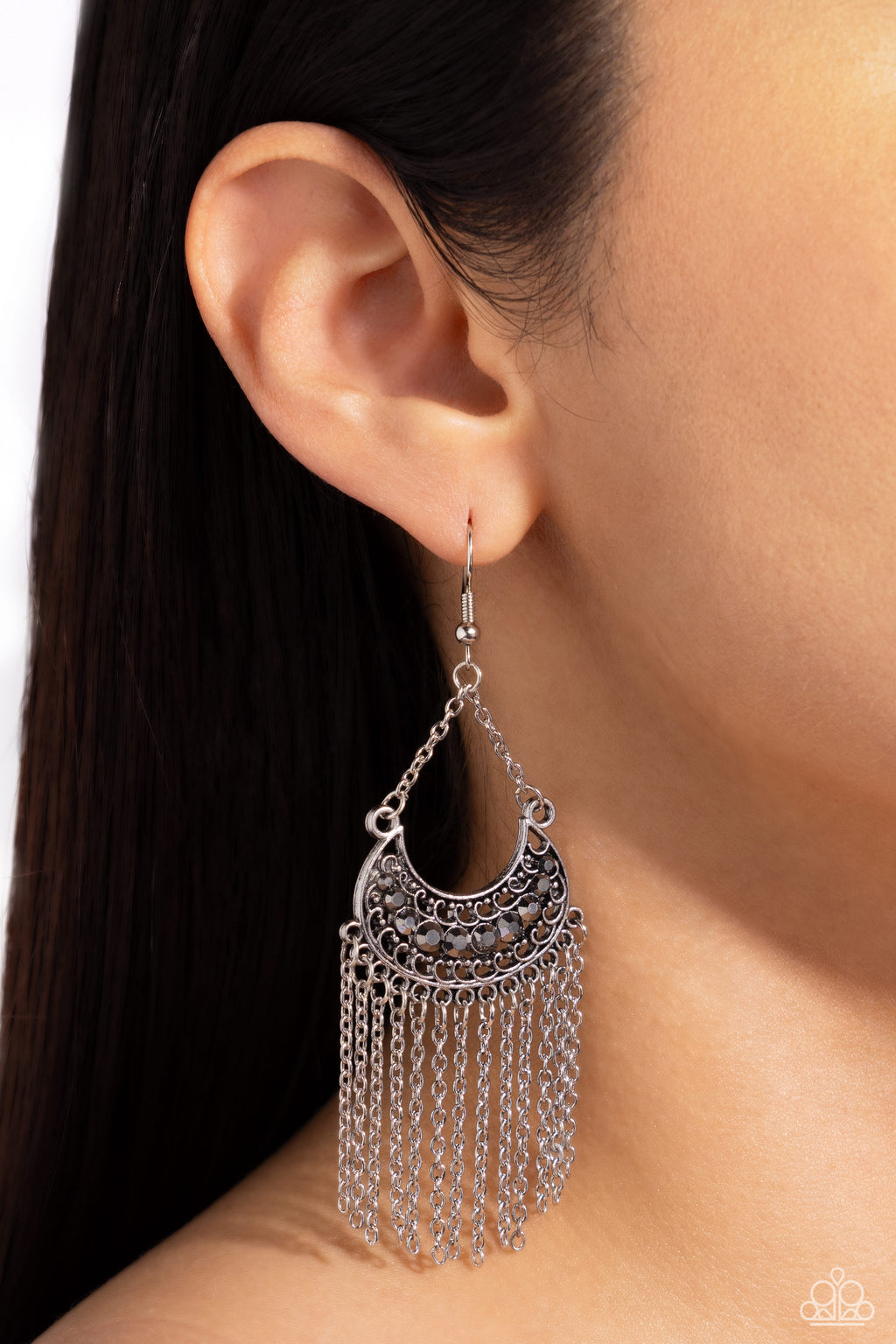 Greco Goddess - Silver Earrings - Paparazzi Accessories