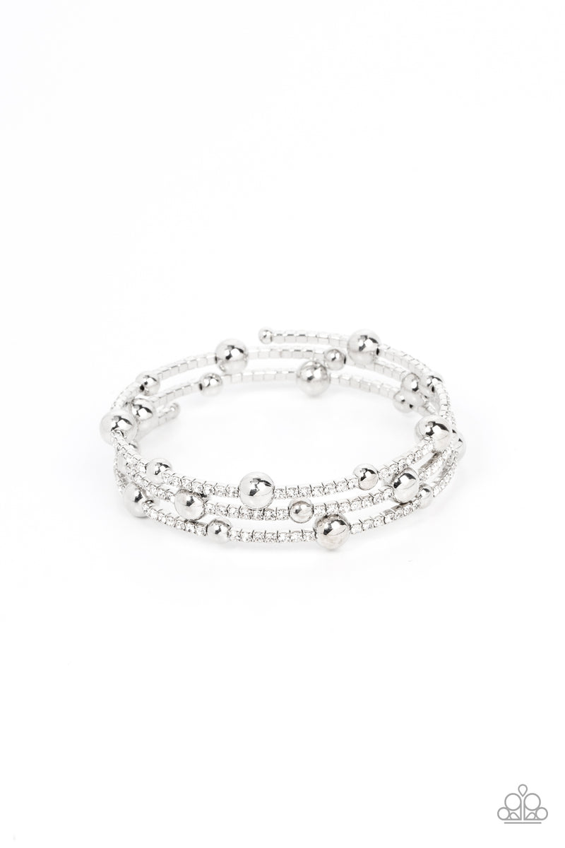 five-dollar-jewelry-spontaneous-shimmer-white-bracelet-paparazzi-accessories