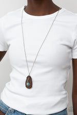 Personal FOWL - Blue Necklace - Paparazzi Accessories