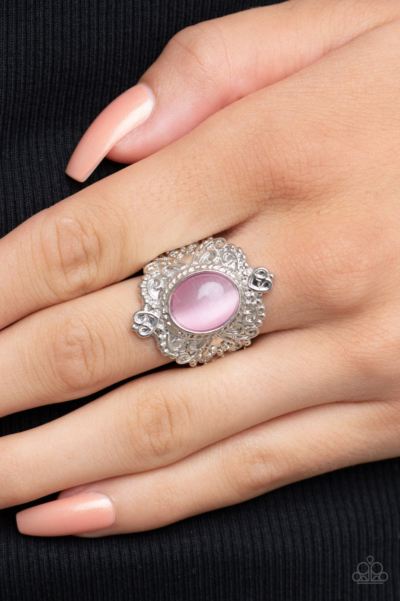 Delightfully Dreamy - Pink Ring - Paparazzi Accessories