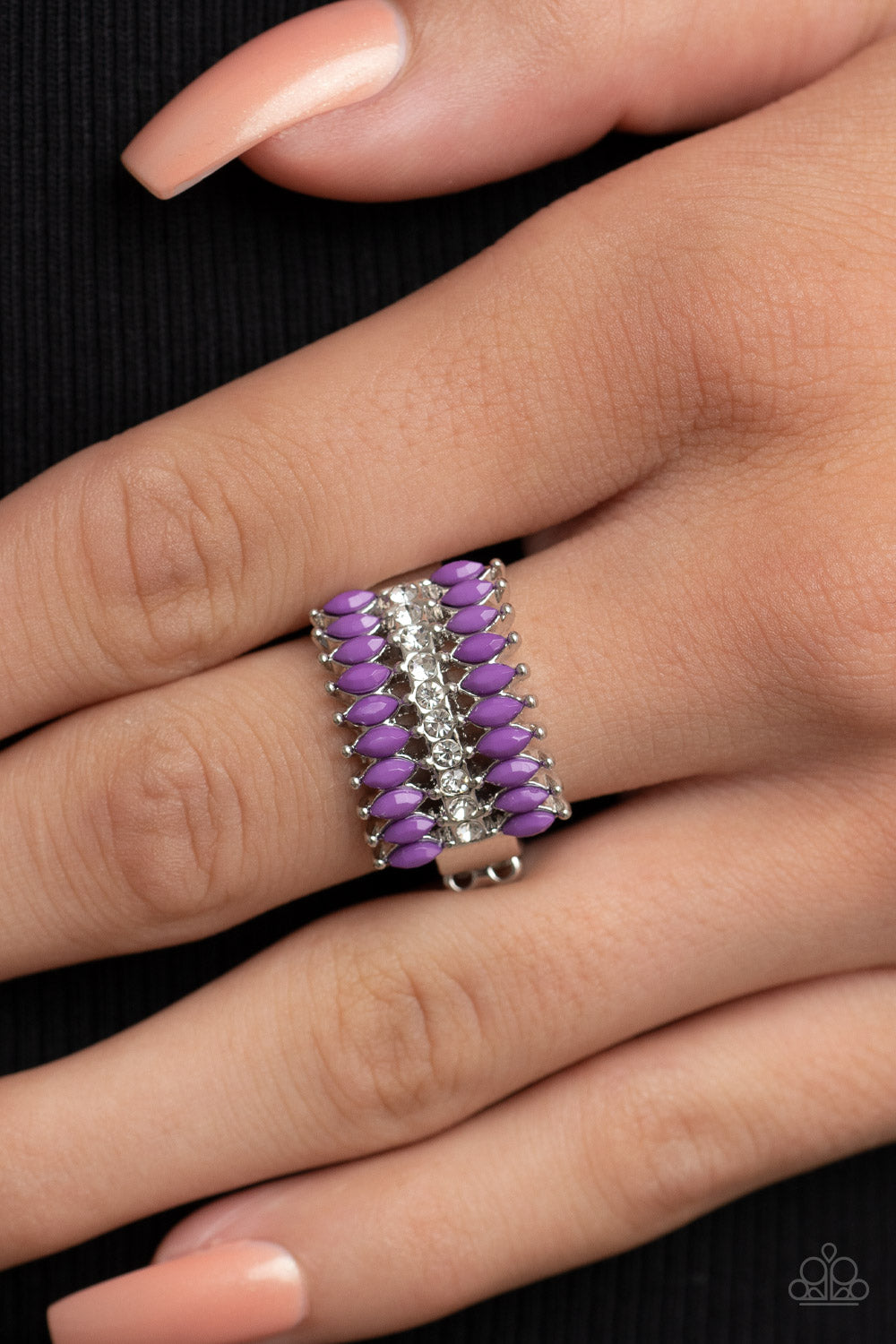 Cinematic Couture - Purple Ring - Paparazzi Accessories
