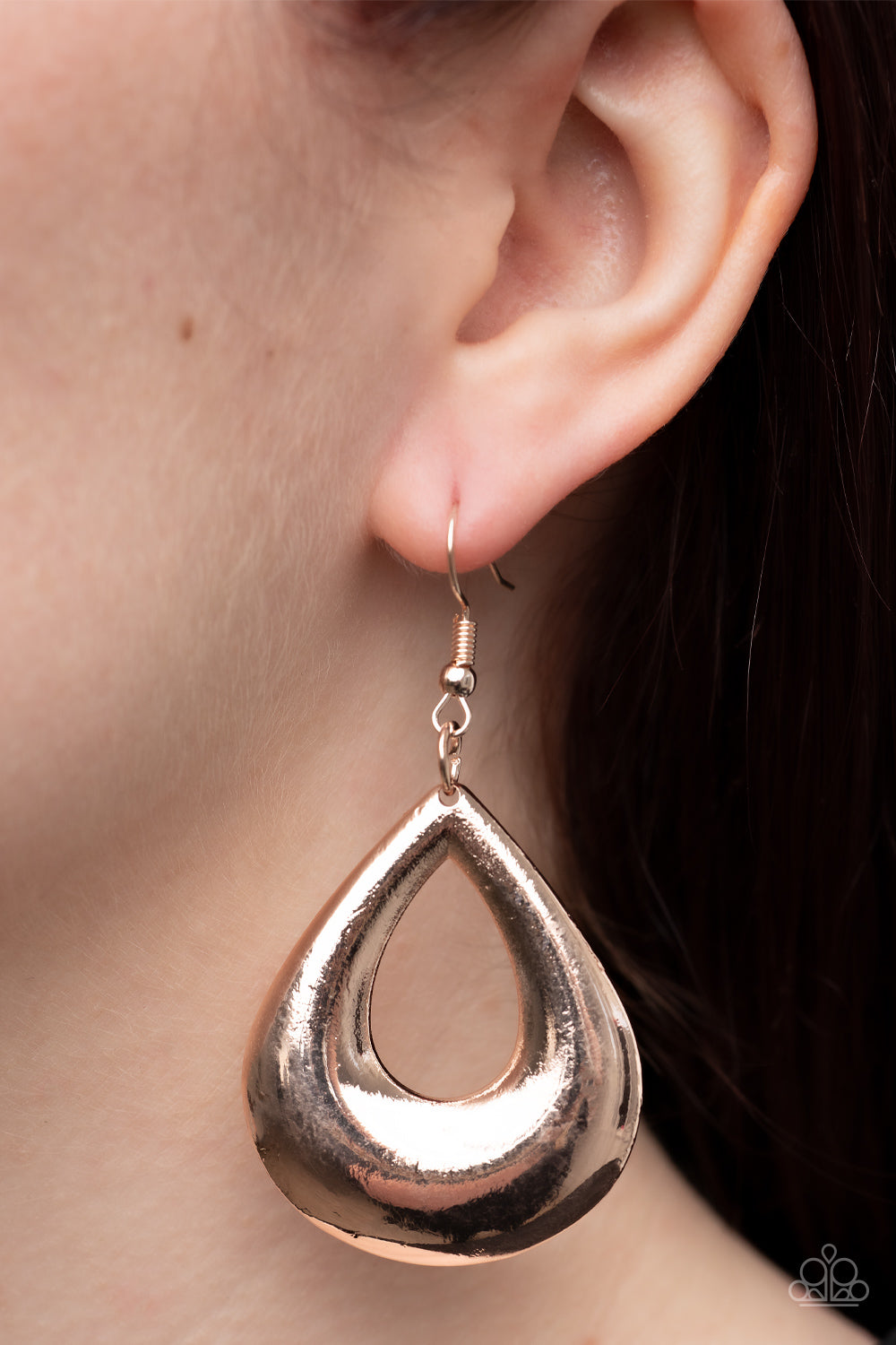 Laid-Back Leisure - Rose Gold Earrings - Paparazzi Accessories