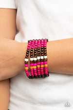 Dive into Maldives - Pink Bracelet - Paparazzi Accessories