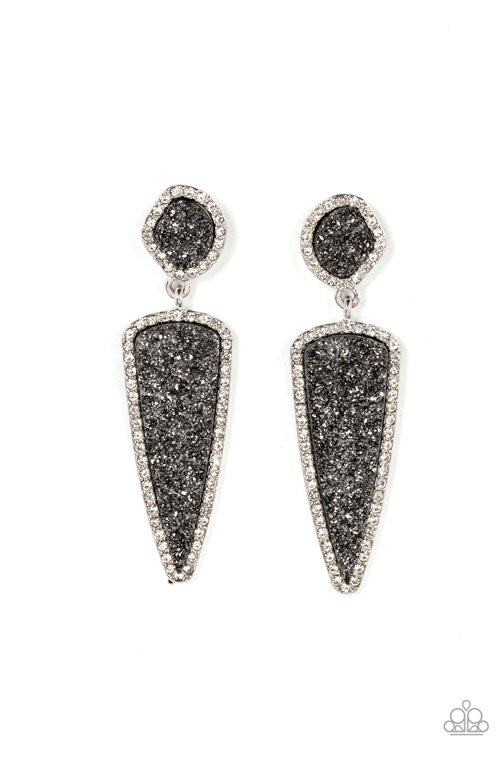 five-dollar-jewelry-druzy-desire-silver-post earrings-paparazzi-accessories
