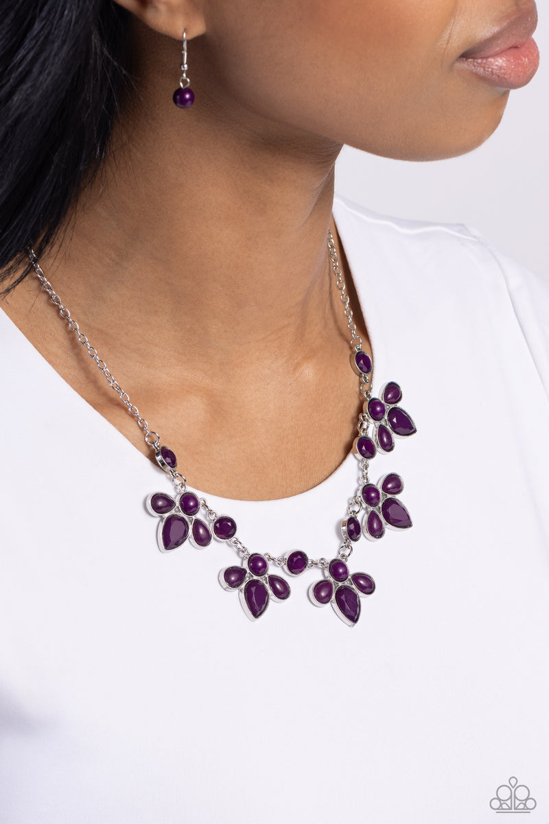 FROND-Runner Fashion - Purple Necklace - Paparazzi Accessories
