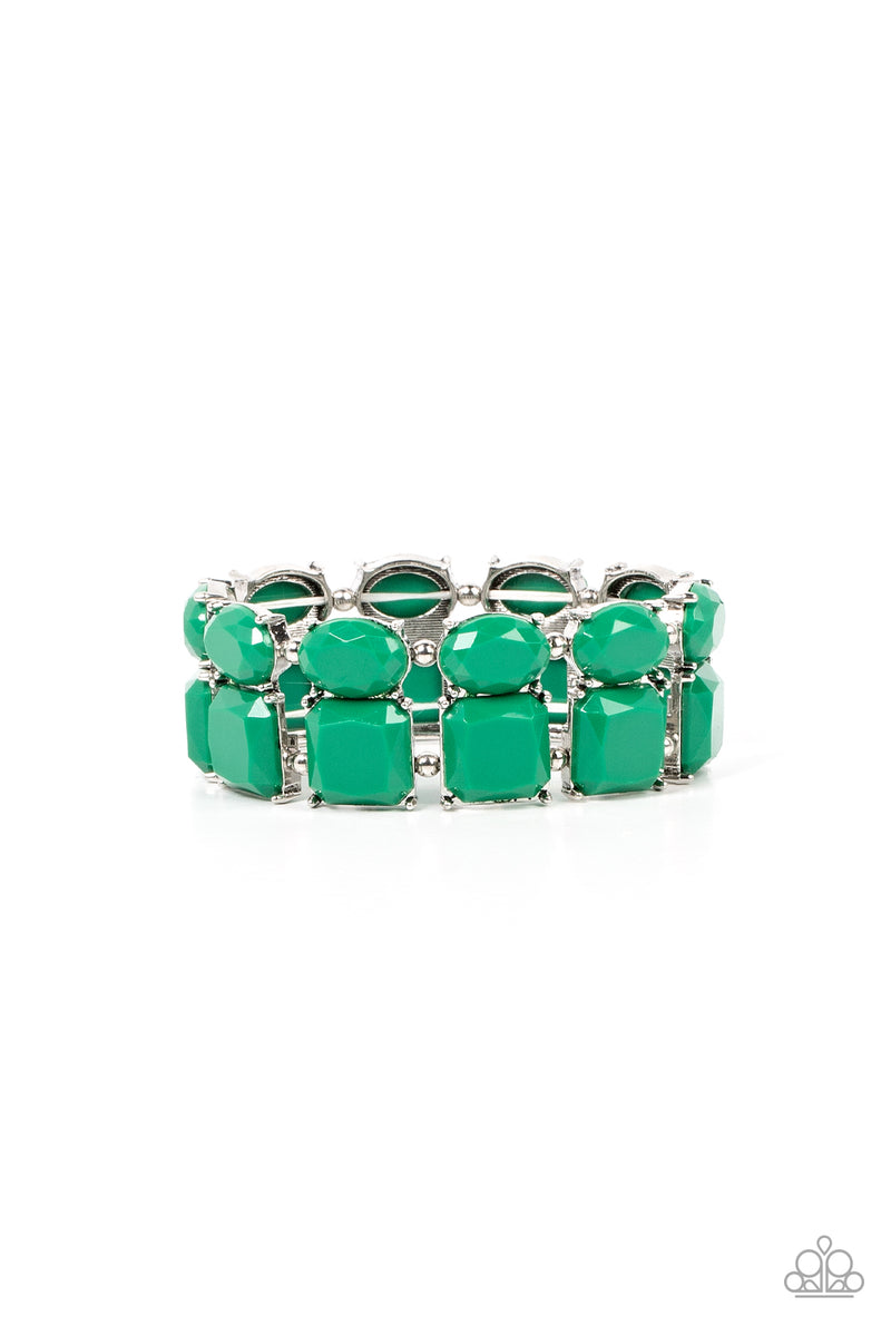 Dont Forget Your Toga - Green Bracelet - Paparazzi Accessories