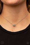Twitterpated Twinkle - White Necklace - Paparazzi Accessories