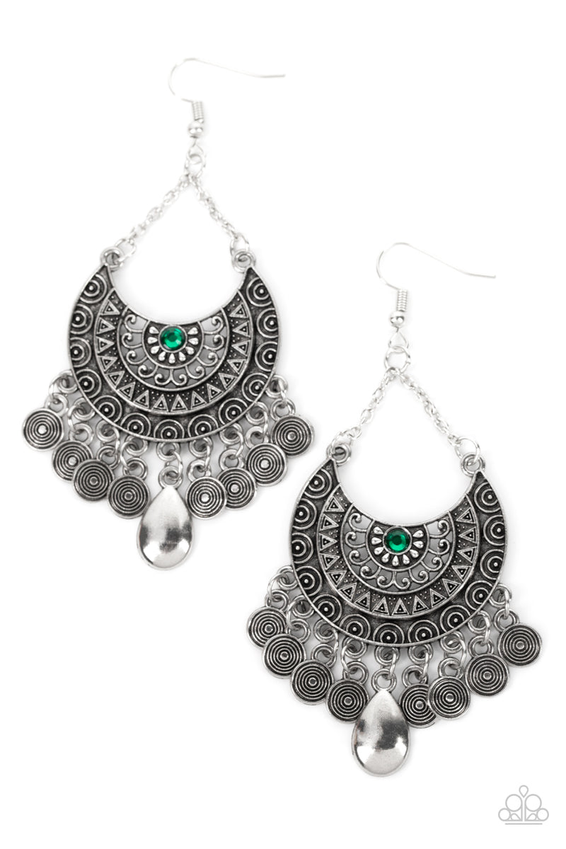 five-dollar-jewelry-lunar-allure-green-earrings-paparazzi-accessories