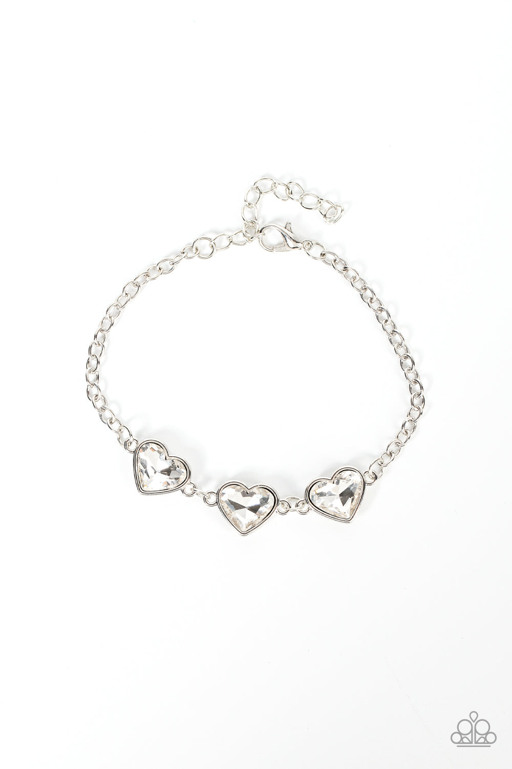 five-dollar-jewelry-little-heartbreaker-white-bracelet-paparazzi-accessories
