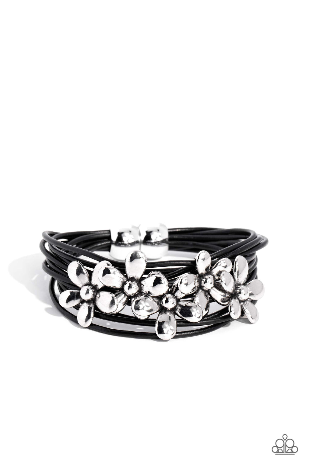 five-dollar-jewelry-here-comes-the-bloom-black-bracelet-paparazzi-accessories