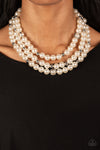 Needs No Introduction - White Necklace - Paparazzi Accessories