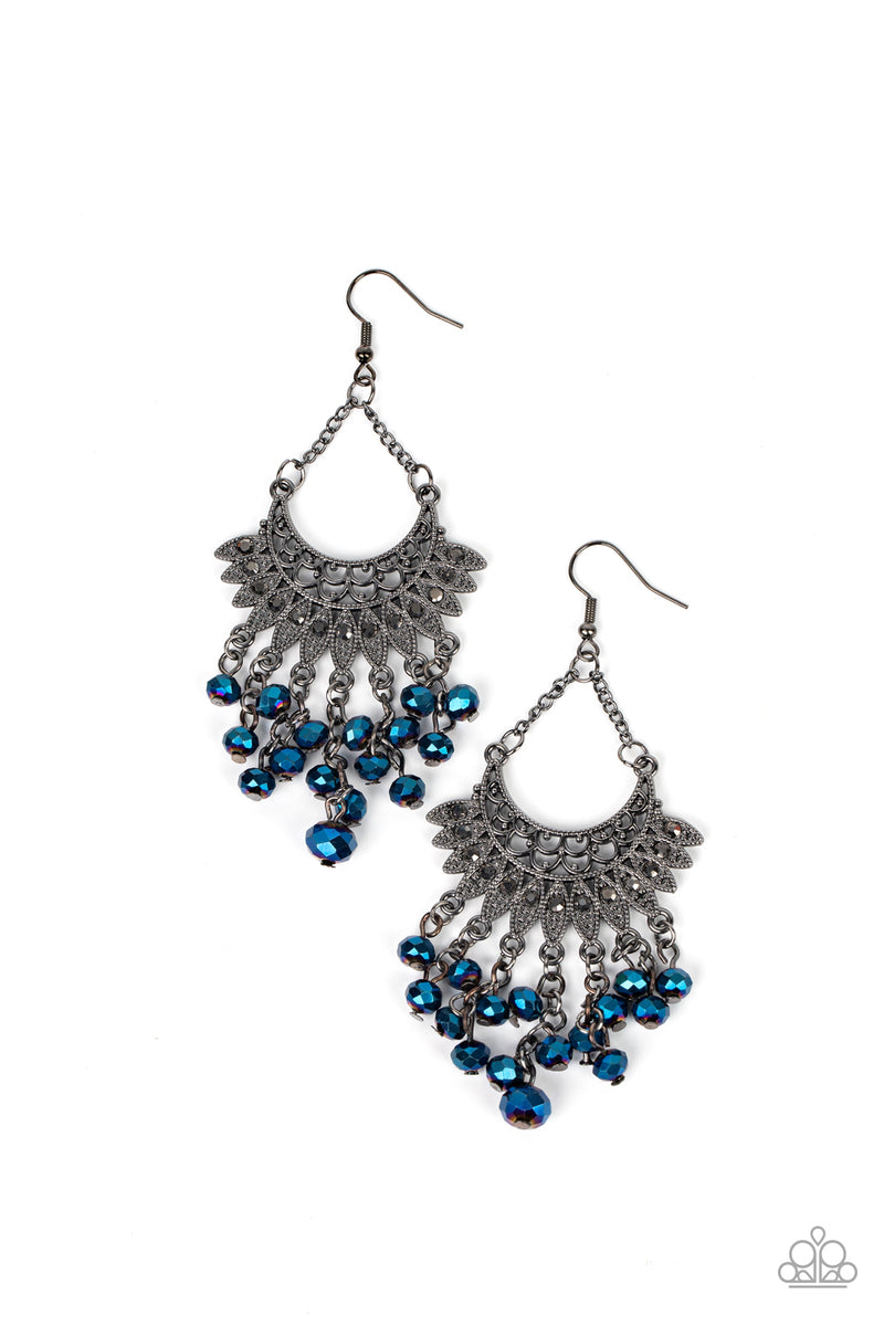 five-dollar-jewelry-chromatic-cascade-blue-earrings-paparazzi-accessories