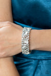 Full Body Chills - White Bracelet - Paparazzi Accessories