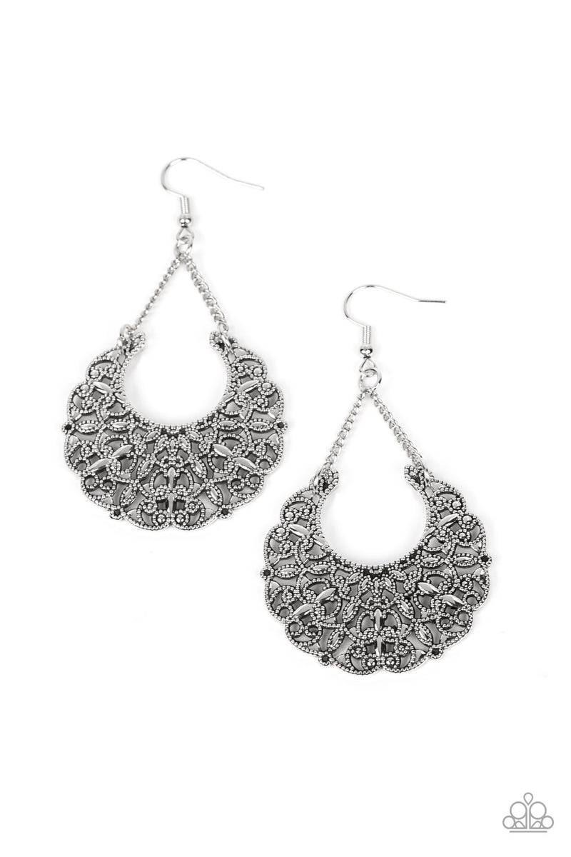 five-dollar-jewelry-country-cornucopia-silver-earrings-paparazzi-accessories