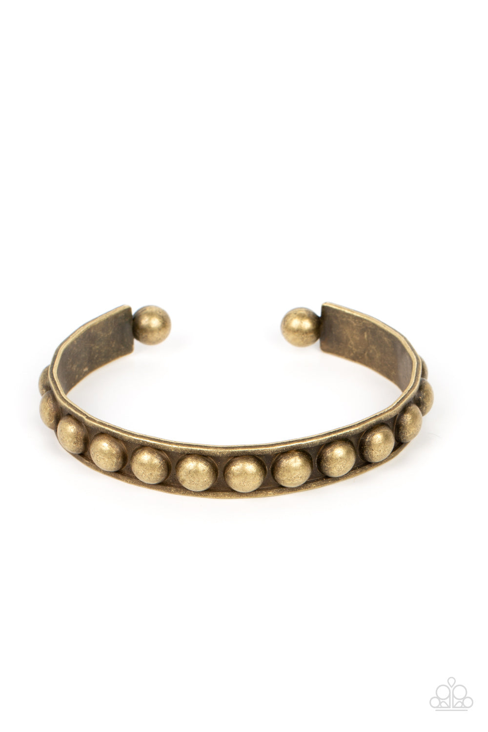 five-dollar-jewelry-clear-as-stud-brass-bracelet-paparazzi-accessories