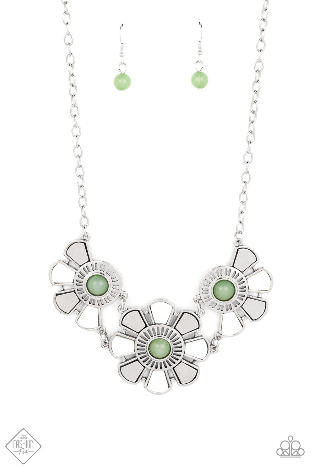 five-dollar-jewelry-aquatic-garden-green-necklace-paparazzi-accessories