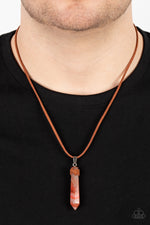 Holistic Harmony - Orange Necklace - Paparazzi Accessories