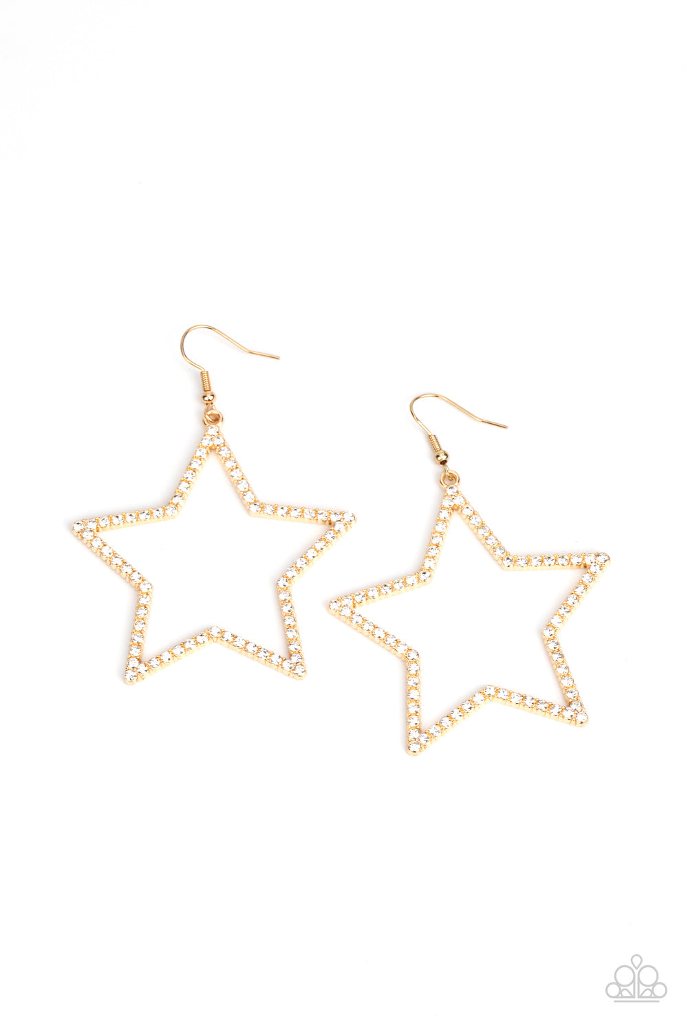 five-dollar-jewelry-supernova-sparkle-gold-earrings-paparazzi-accessories