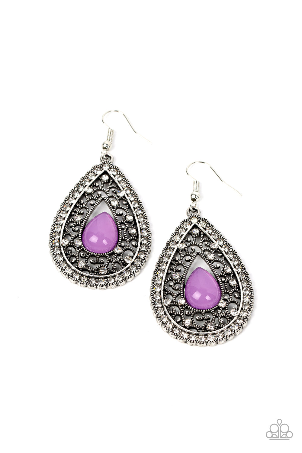 five-dollar-jewelry-cloud-nine-couture-purple-earrings-paparazzi-accessories