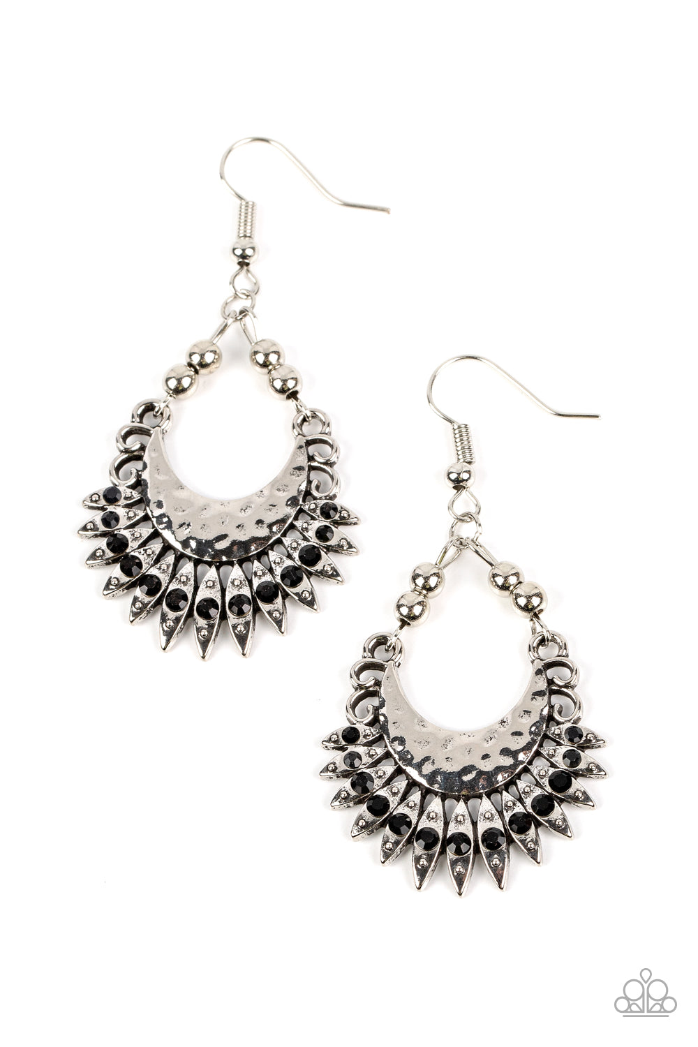 five-dollar-jewelry-lunar-luxury-black-earrings-paparazzi-accessories