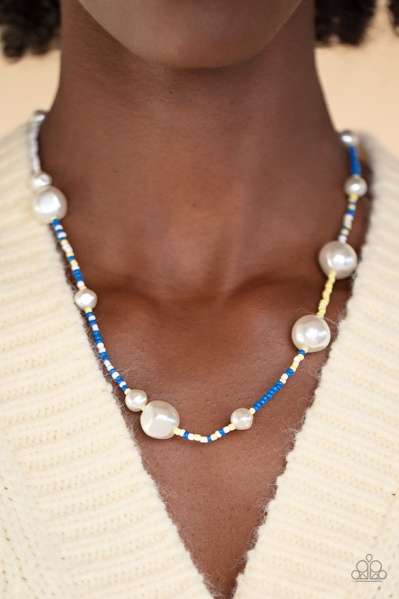 Modern Marina - Blue Necklace - Paparazzi Accessories