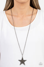 Rock Star Sparkle - Black Necklace - Paparazzi Accessories