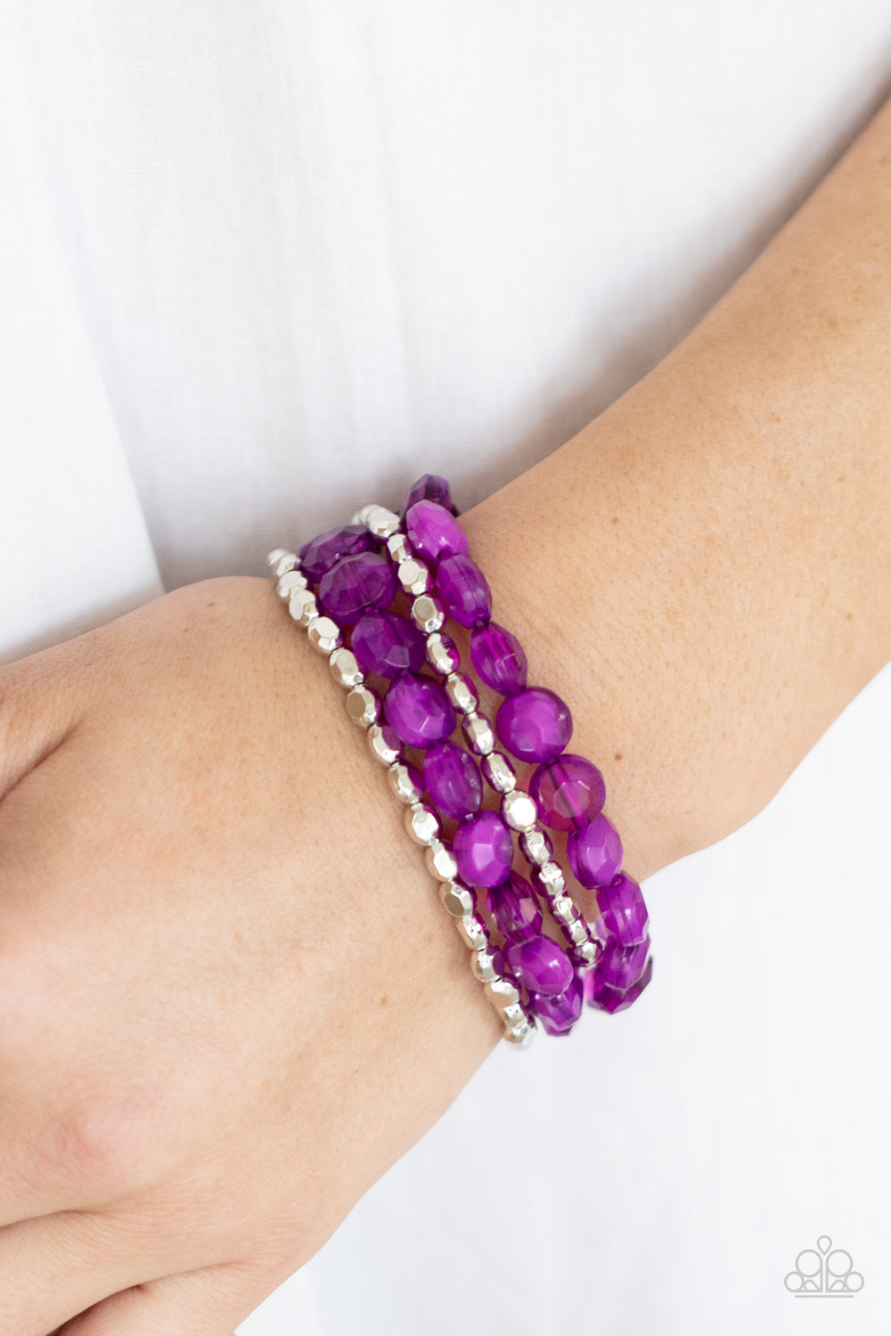 Seaside Siesta - Purple Bracelet - Paparazzi Accessories