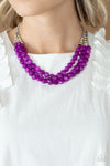 Pacific Picnic - Purple Necklace - Paparazzi Accessories