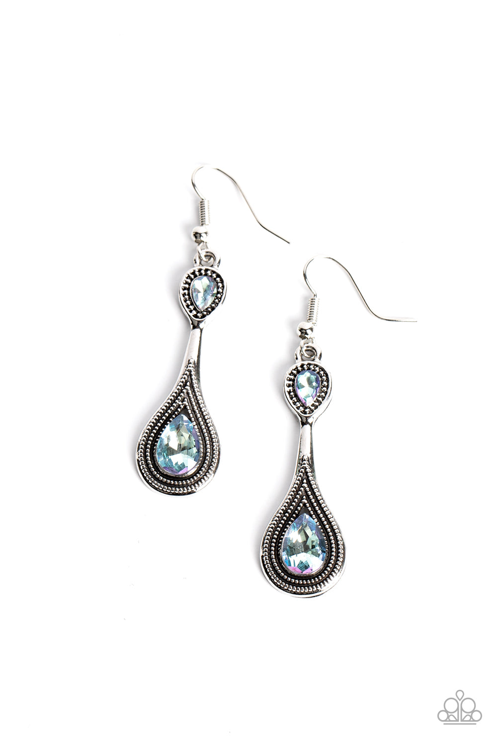 five-dollar-jewelry-dazzling-droplets-blue-earrings-paparazzi-accessories
