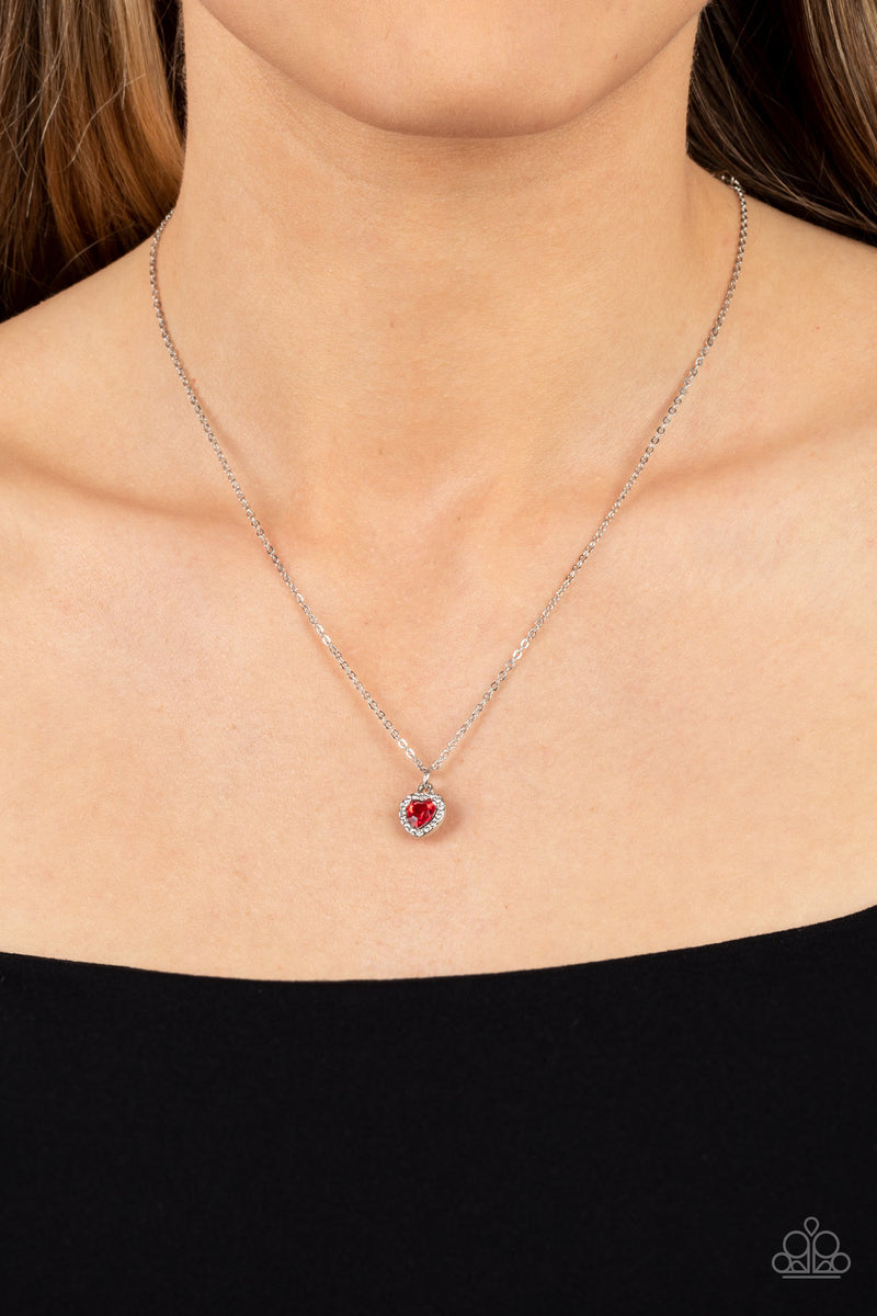 A Little Lovestruck - Red Necklace - Paparazzi Accessories