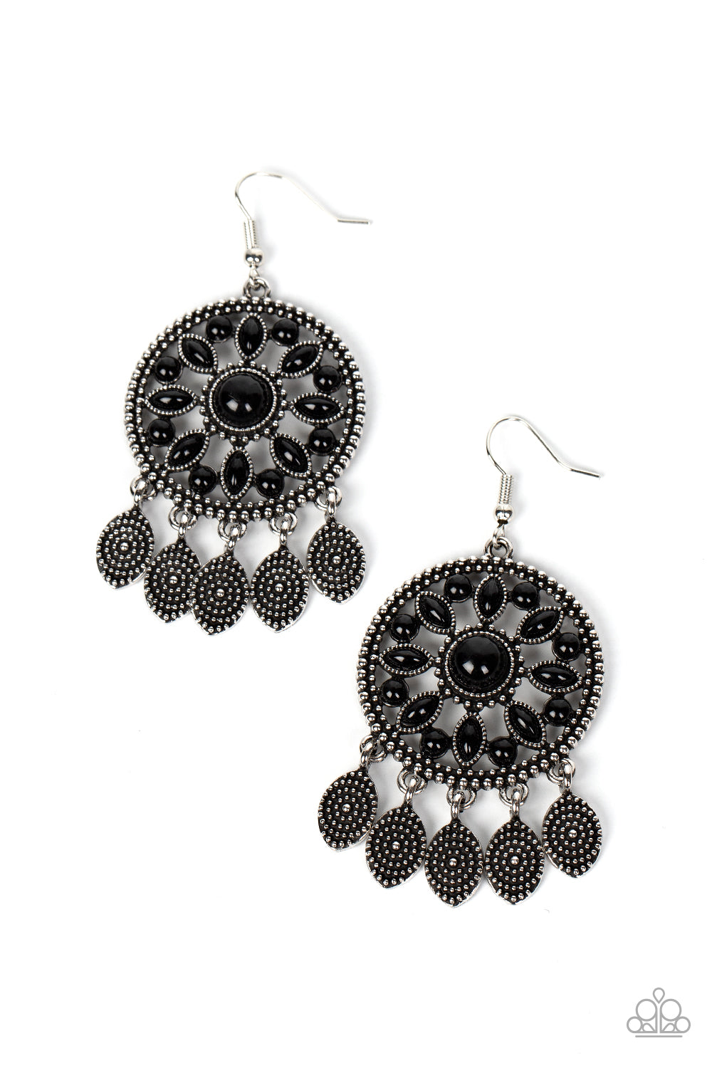 five-dollar-jewelry-sagebrush-symphony-black-earrings-paparazzi-accessories