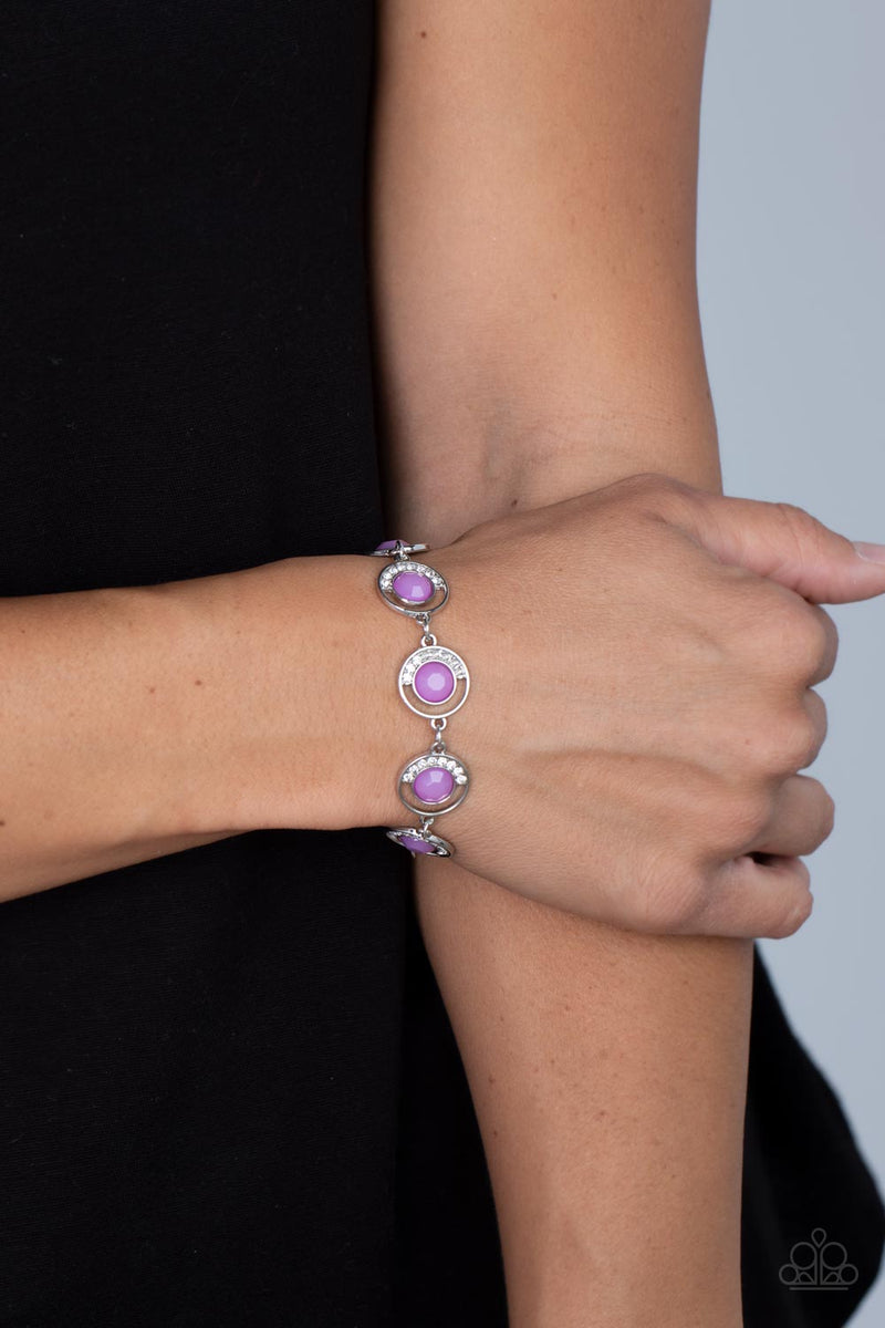 Twinkling Trajectory - Purple Bracelet - Paparazzi Accessories