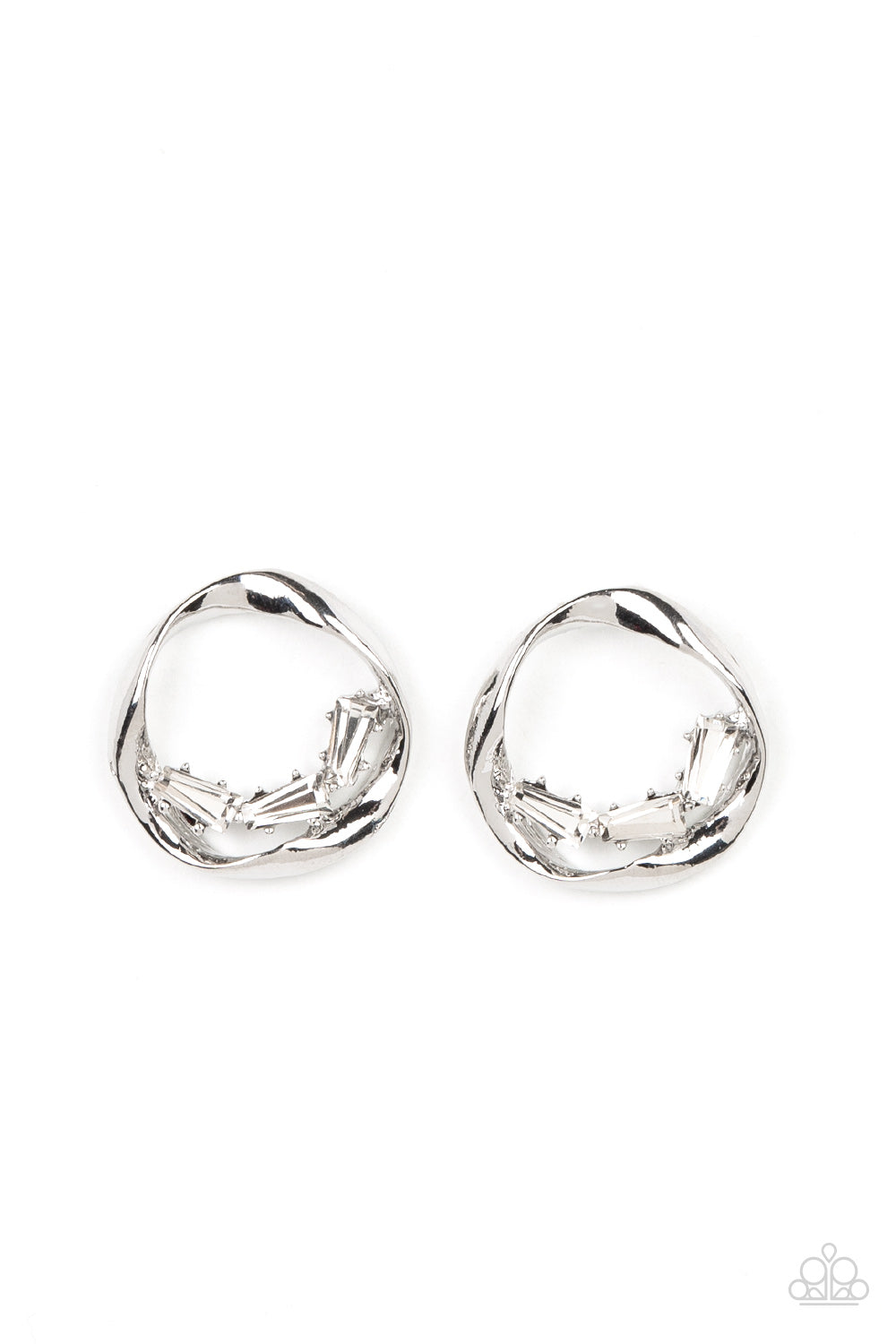 five-dollar-jewelry-imperfect-illumination-white-post earrings-paparazzi-accessories
