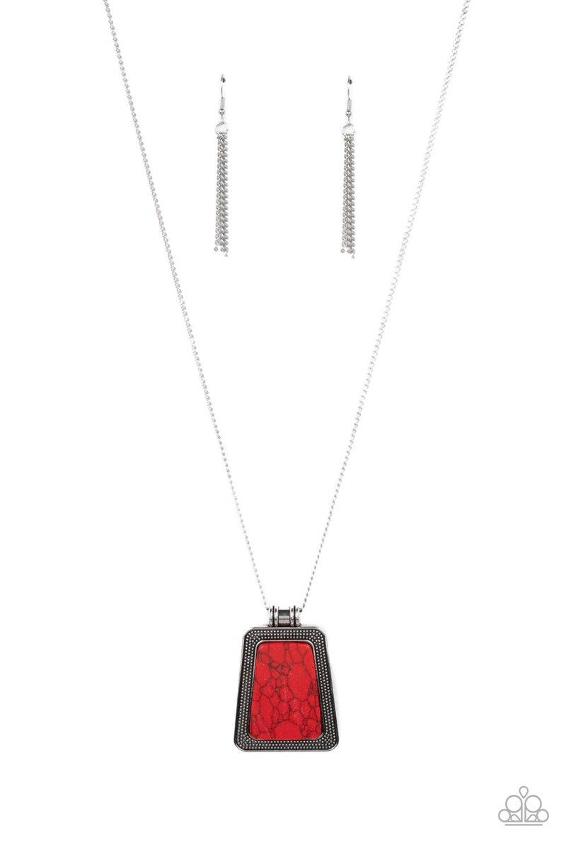 Private Plateau - Red Necklace - Paparazzi Accessories