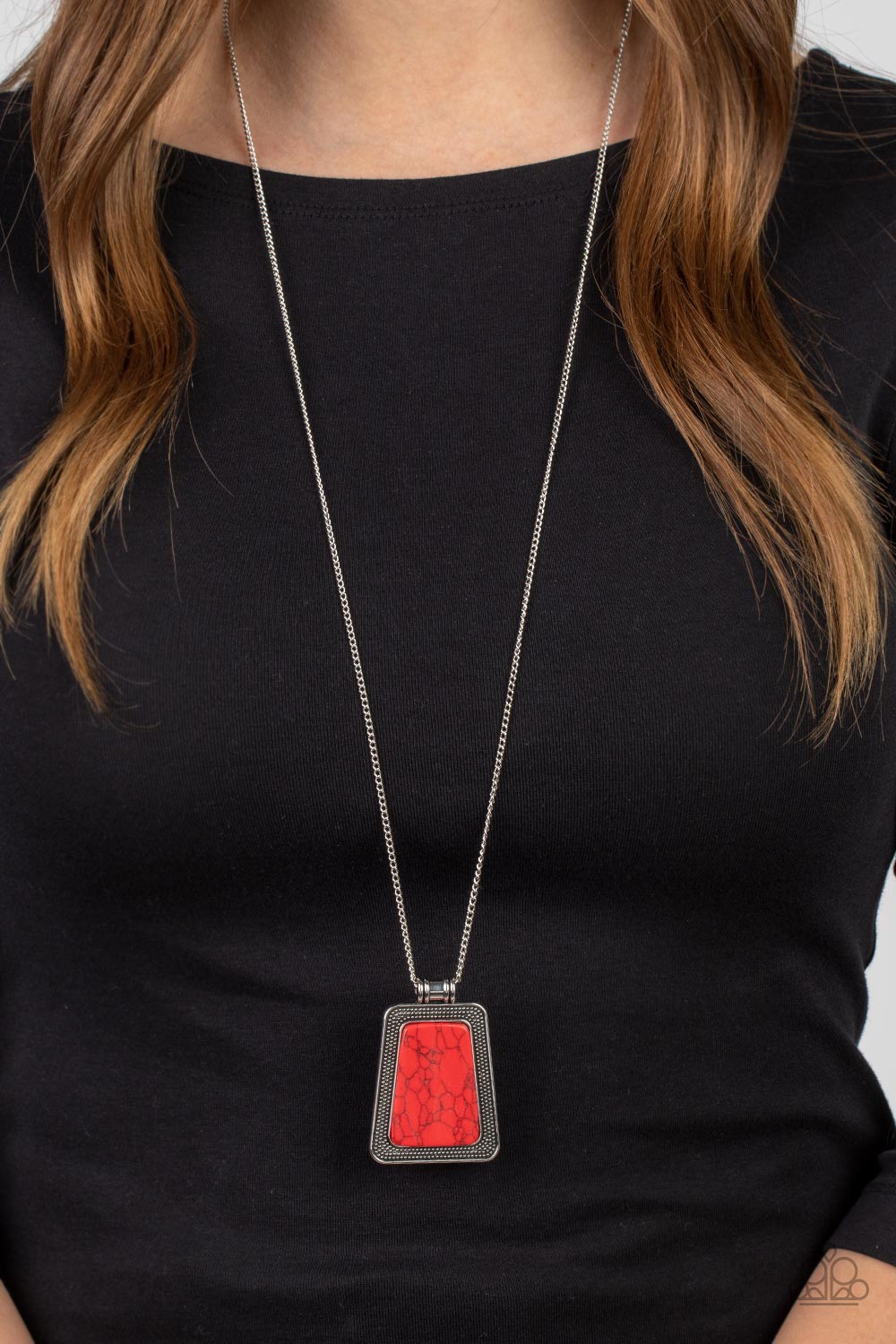Private Plateau - Red Necklace - Paparazzi Accessories
