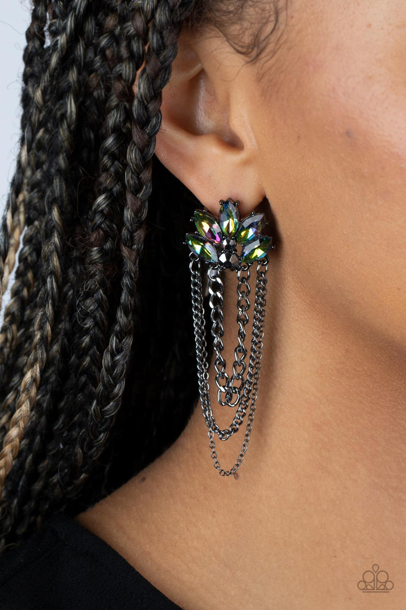 Reach for the SKYSCRAPERS - Multi Post Earrings - Paparazzi Accessories