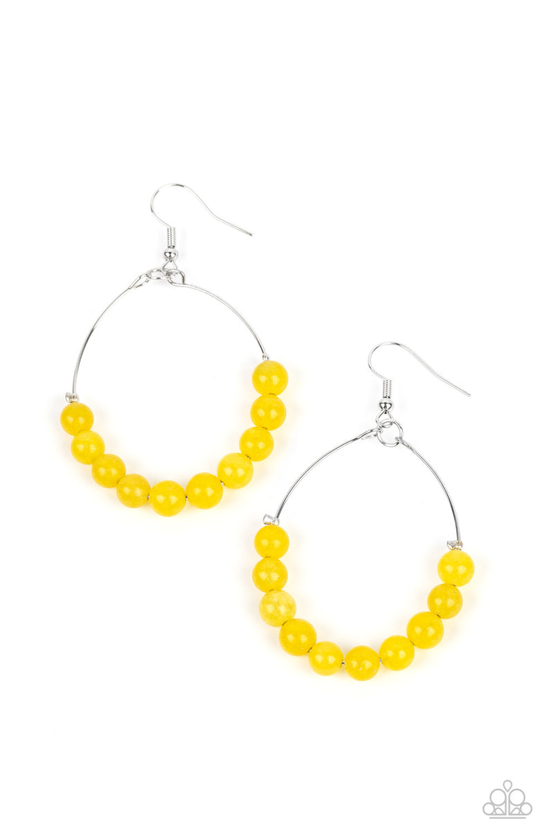 five-dollar-jewelry-catch-a-breeze-yellow-earrings-paparazzi-accessories