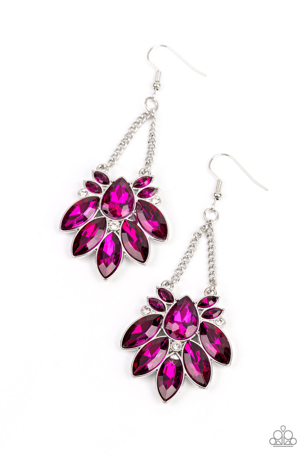 five-dollar-jewelry-prismatic-pageantry-pink-earrings-paparazzi-accessories