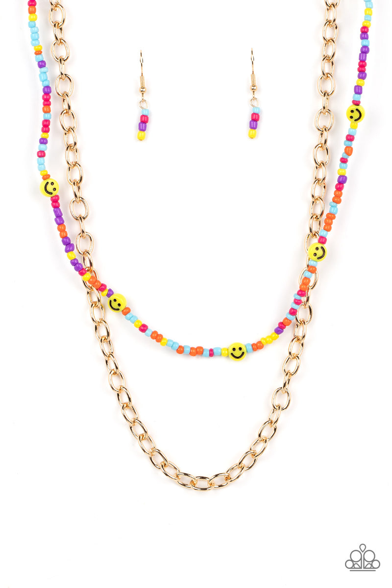 Happy Looks Good on You - Multi Necklace - Paparazzi Accessories
