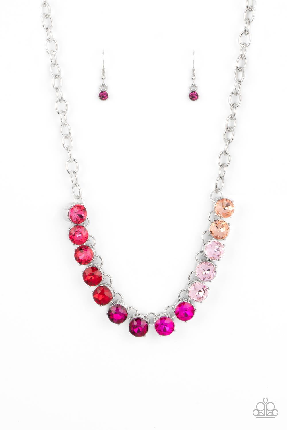 five-dollar-jewelry-rainbow-resplendence-pink-necklace-paparazzi-accessories