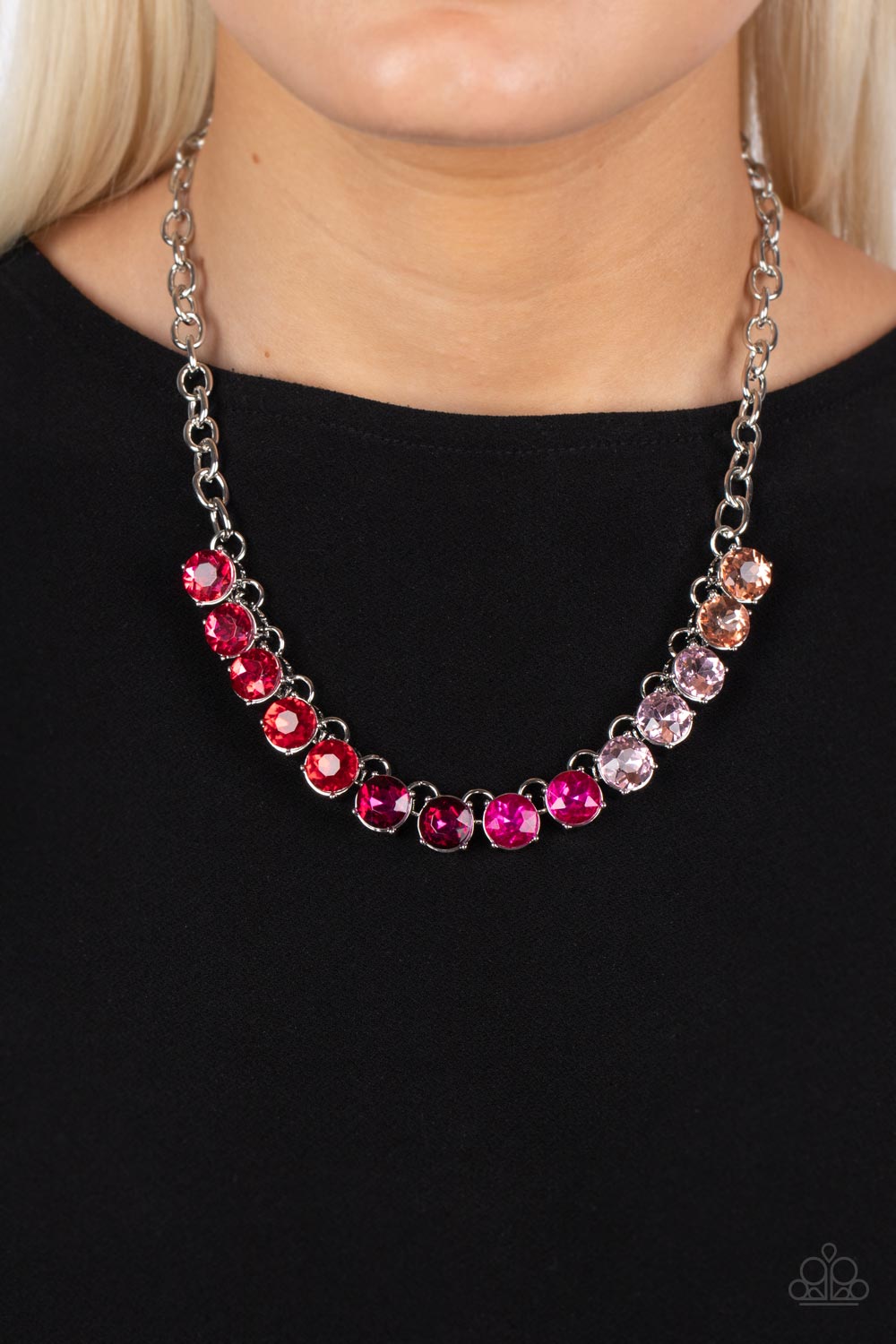 Rainbow Resplendence - Pink Necklace - Paparazzi Accessories