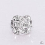 Six-Figure Flex - White Ring - Paparazzi Accessories