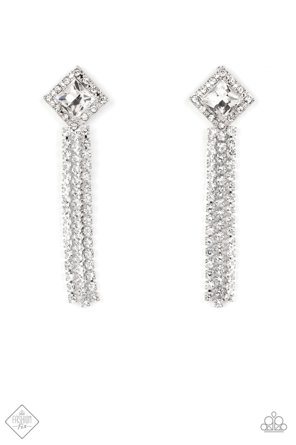 five-dollar-jewelry-seasonal-sparkle-white-post earrings-paparazzi-accessories