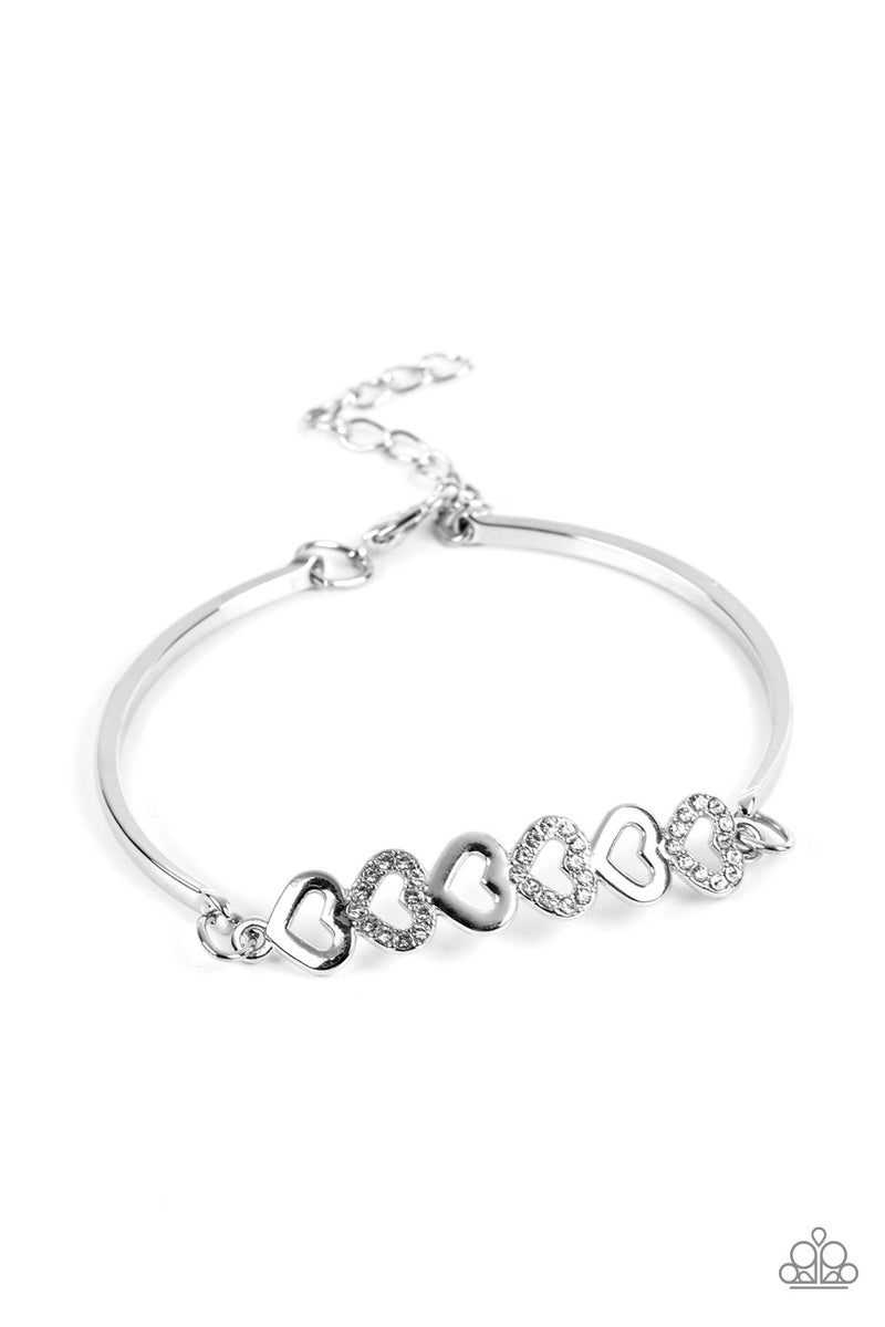 five-dollar-jewelry-attentive-admirer-white-bracelet-paparazzi-accessories