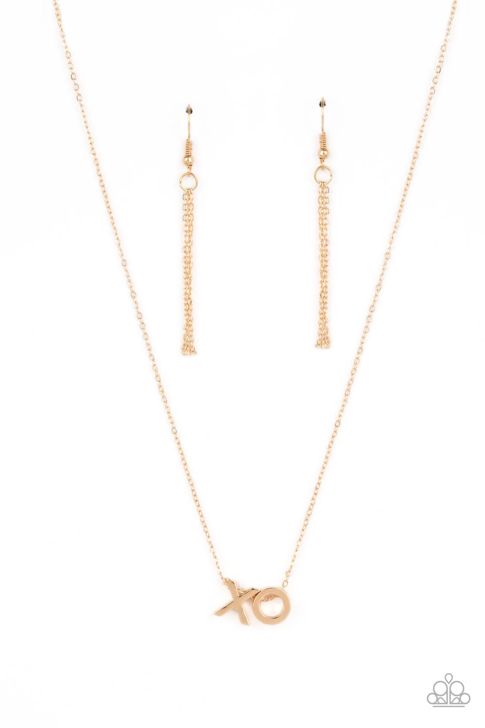 five-dollar-jewelry-hugs-and-kisses-gold-necklace-paparazzi-accessories