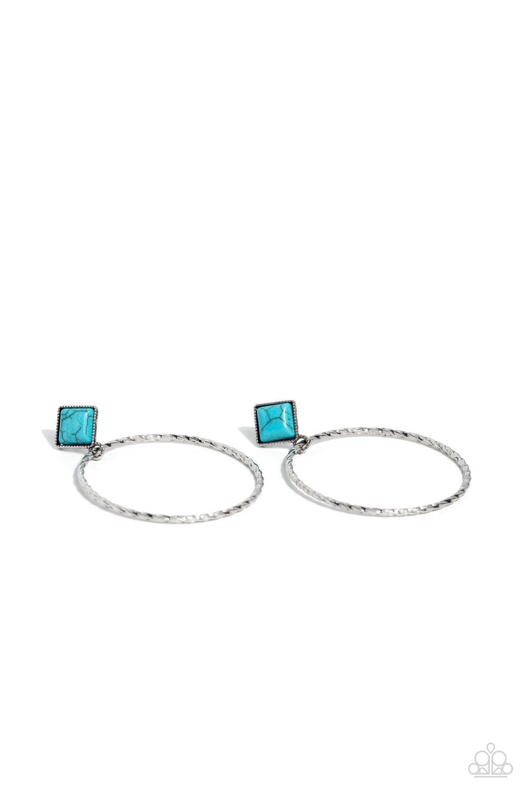 five-dollar-jewelry-canyon-circlet-blue-post earrings-paparazzi-accessories