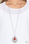 Glitz and GLOW - Red Necklace - Paparazzi Accessories