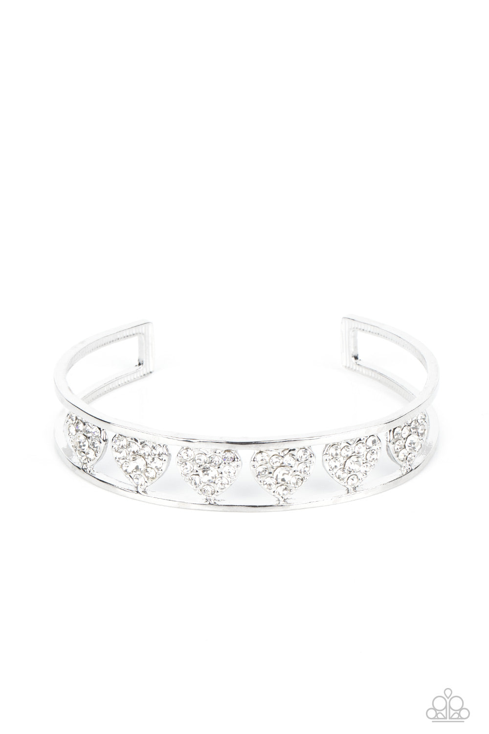 five-dollar-jewelry-decadent-devotion-white-bracelet-paparazzi-accessories